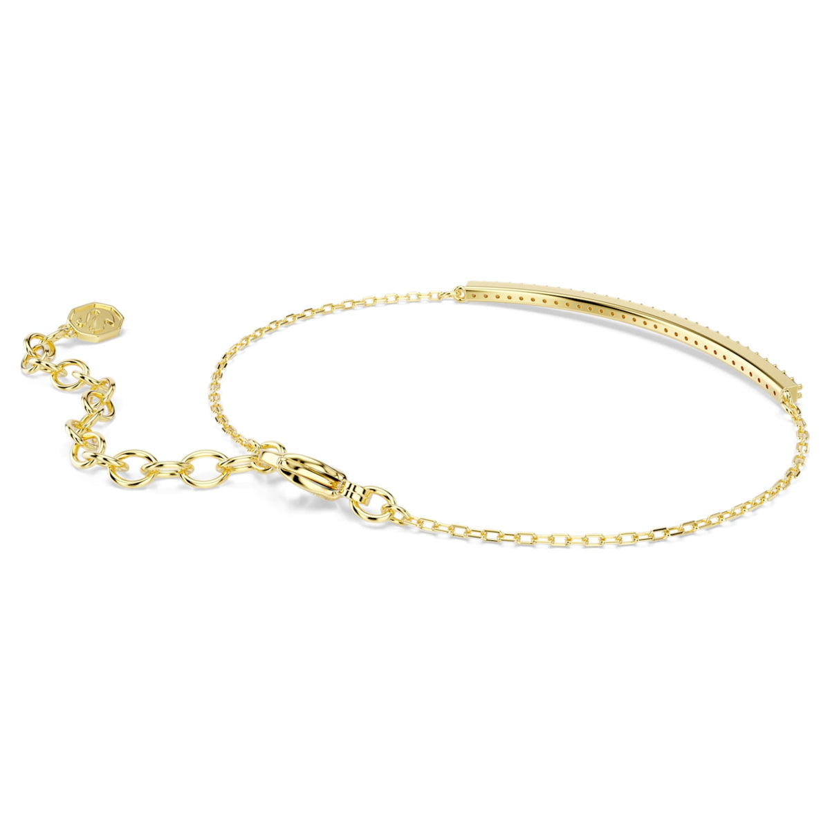 Swarovski Only bracelet with purple round-cut accents and an 18K gold finish