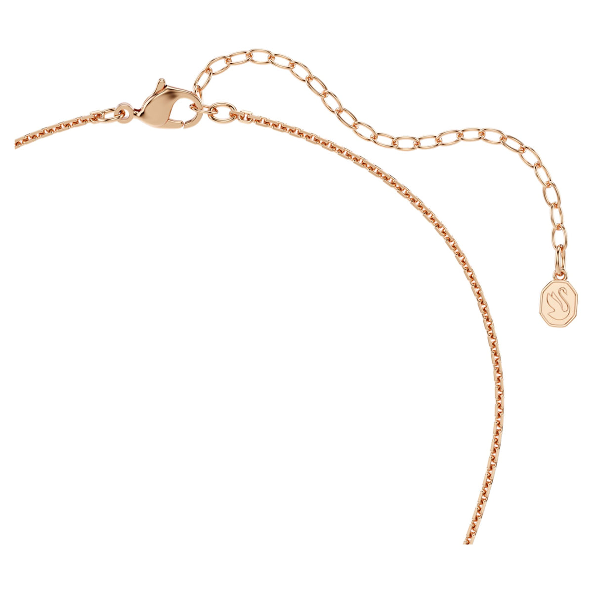 Swarovski Sublima pendant Round cut, White, 18K rose gold finish