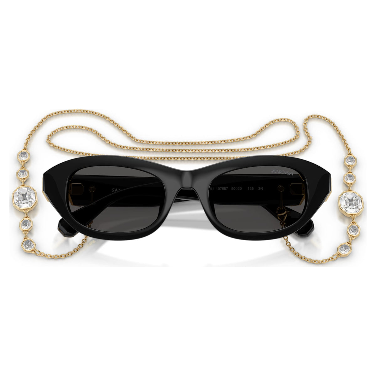 Swarovski Sunglasses Pillow shape, Black