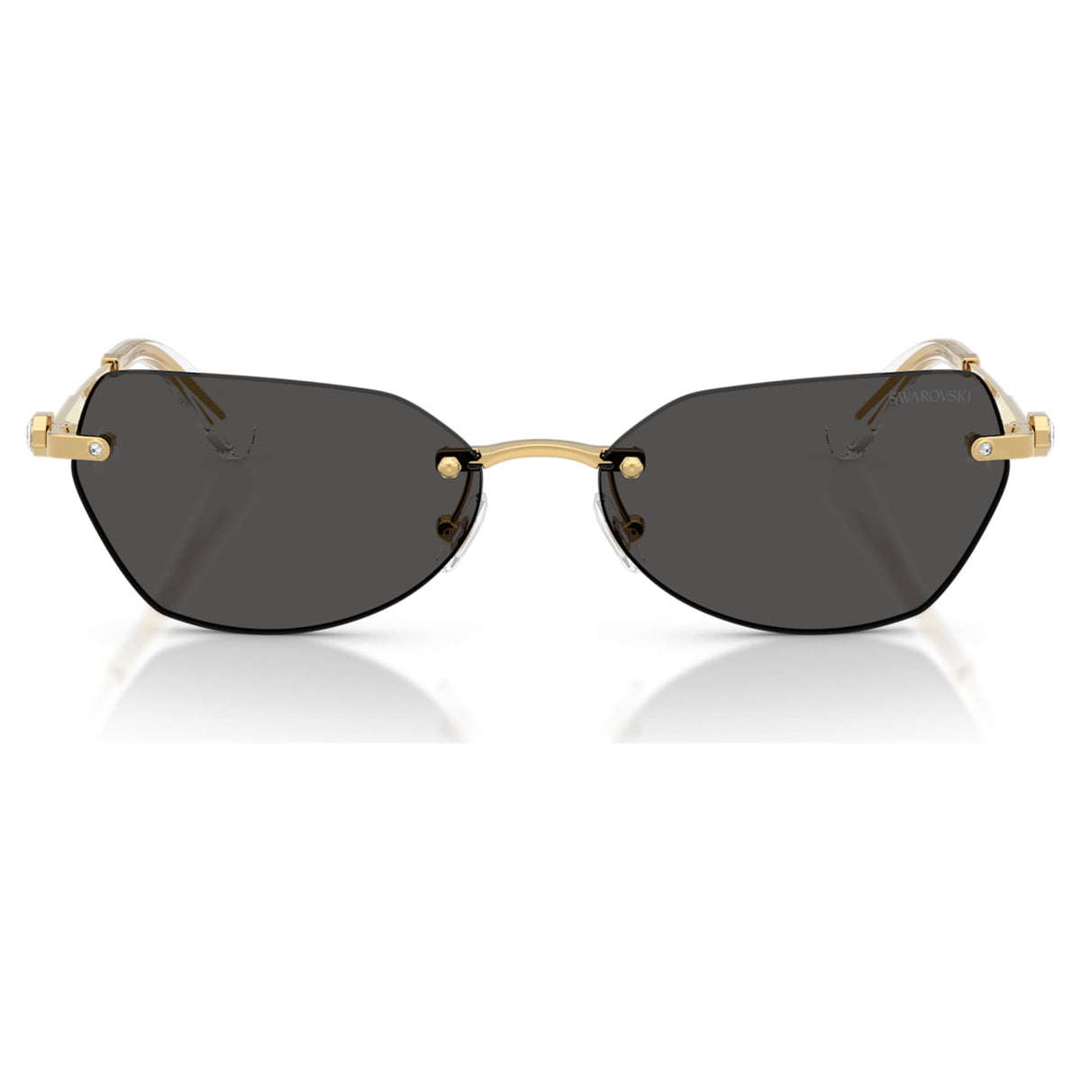 Swarovski Sunglasses Pillow shape, SK7038, Gold tone