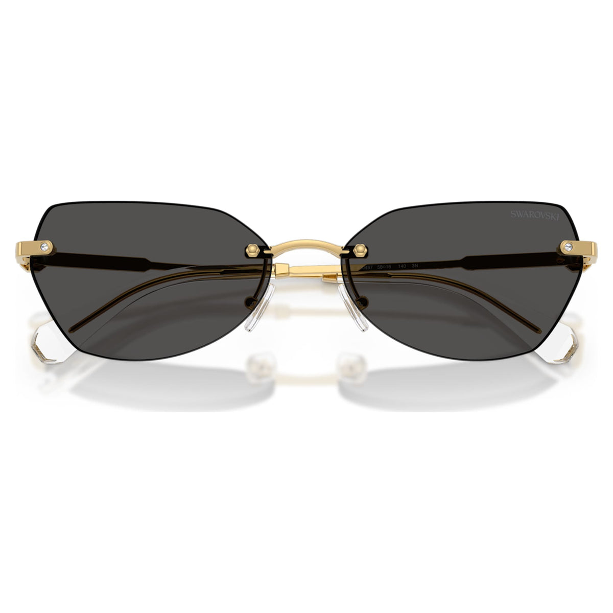 Swarovski Sunglasses Pillow shape, SK7038, Gold tone