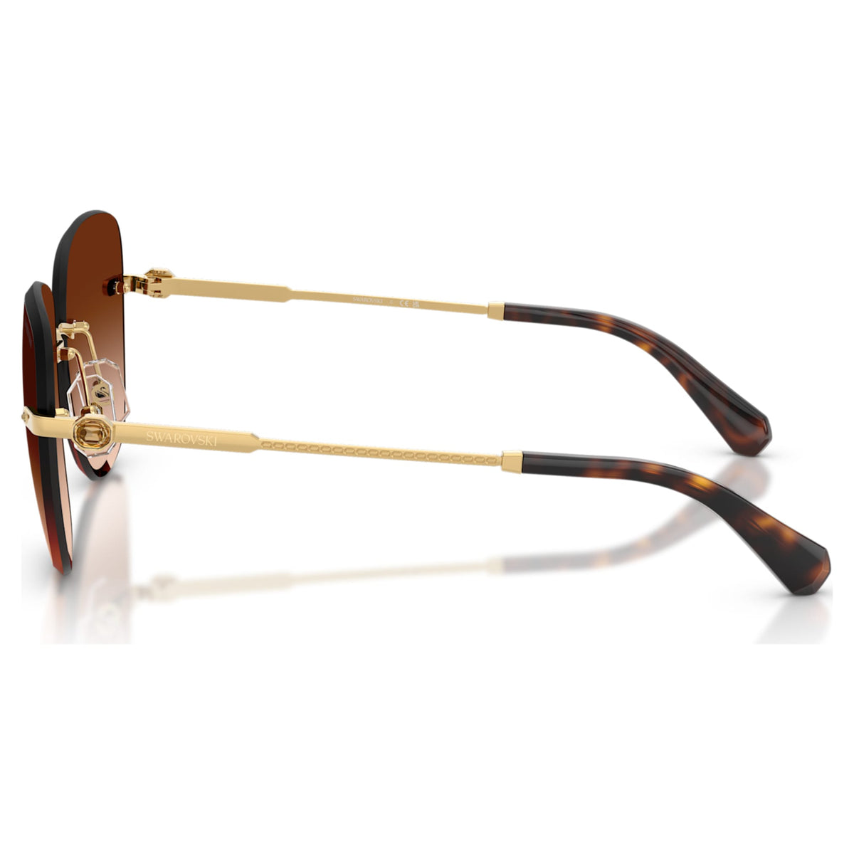 Swarovski Sunglasses Square shape, SK7043, Brown
