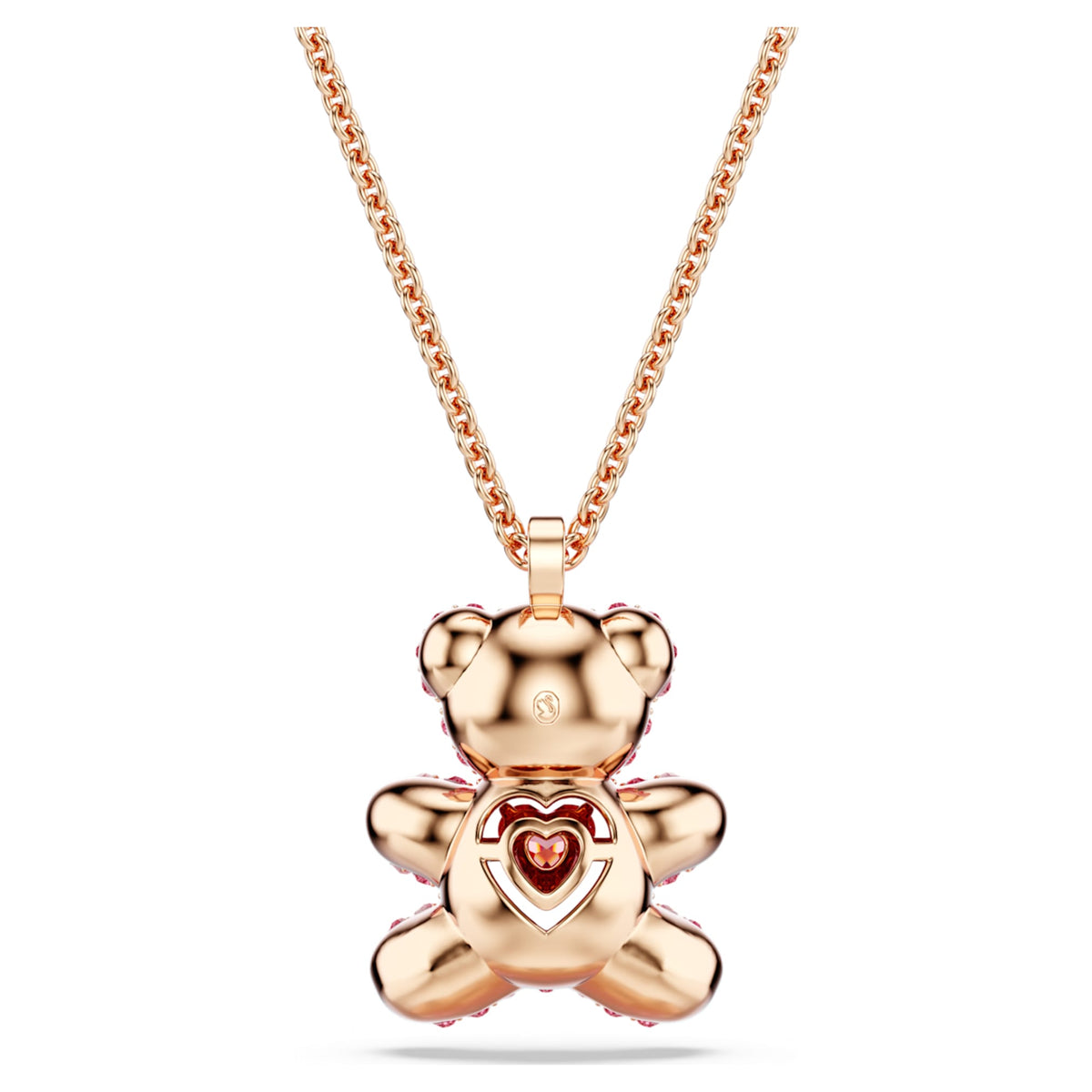 Swarovski Teddy pendant Bear, Pink, 18K rose gold finish