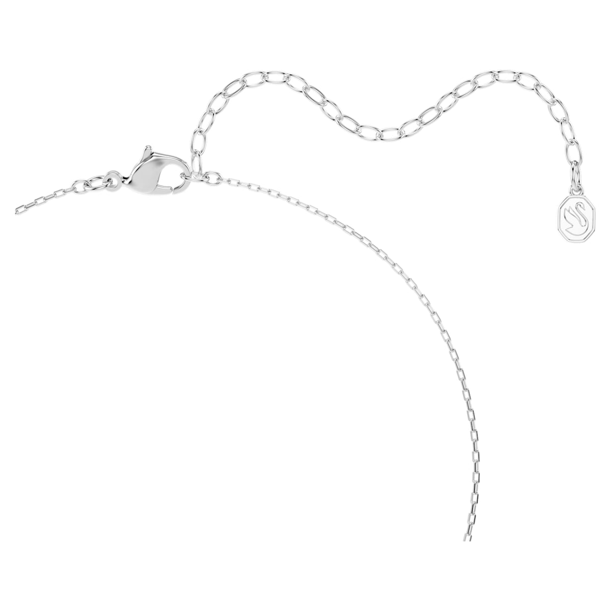Swarovski Una Angelic pendant Mixed cuts, Green, Rhodium plated