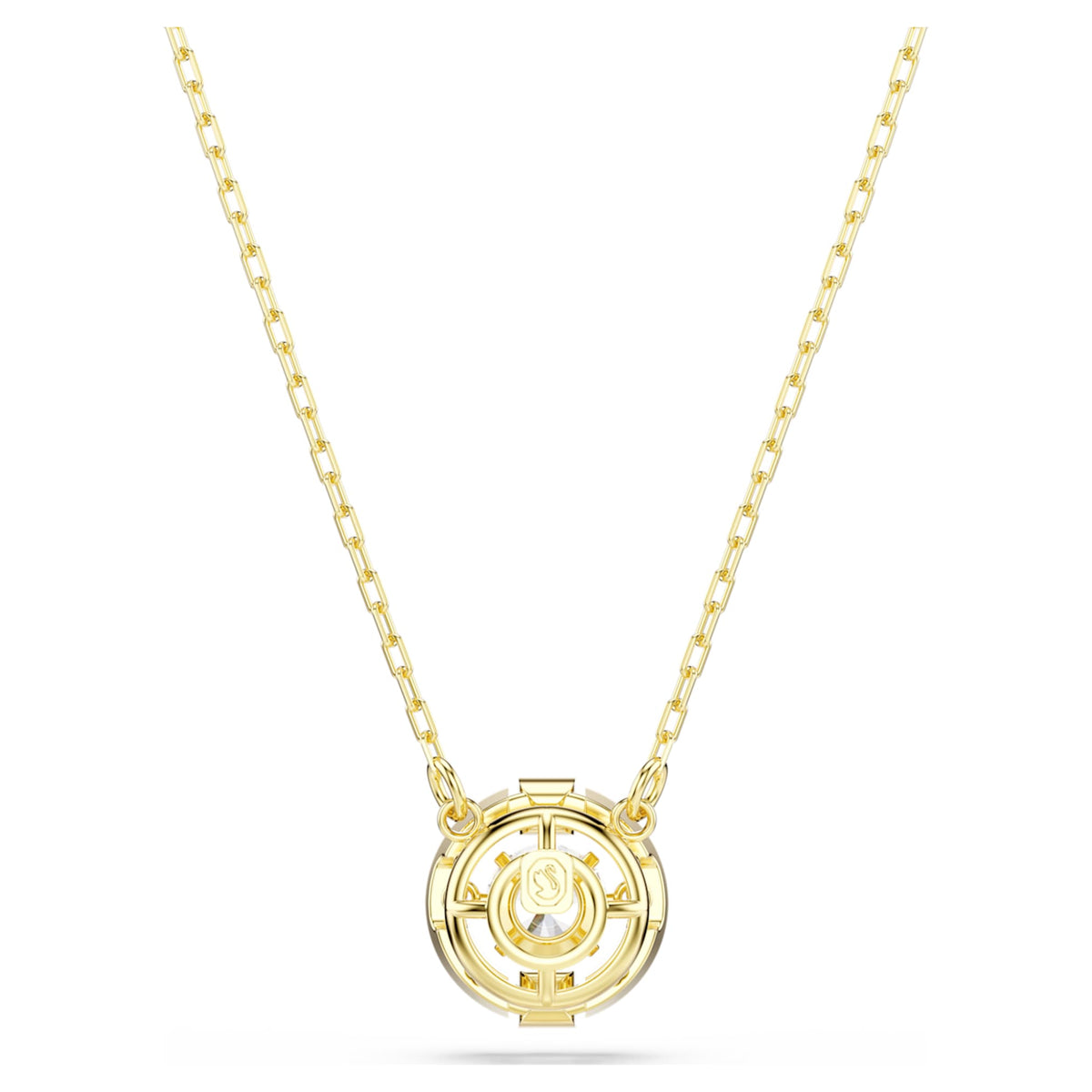 Swarovski Una Angelic pendant Mixed cuts, White, 18K gold finish