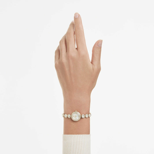 Swarovski Una Angelic watch Crystal bracelet, Gold tone, Gold-tone finish