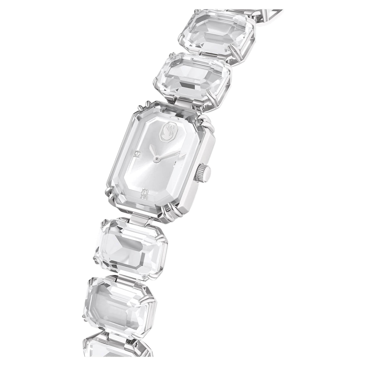 Swarovski Watch Octagon cut bracelet, White, Stainless steel