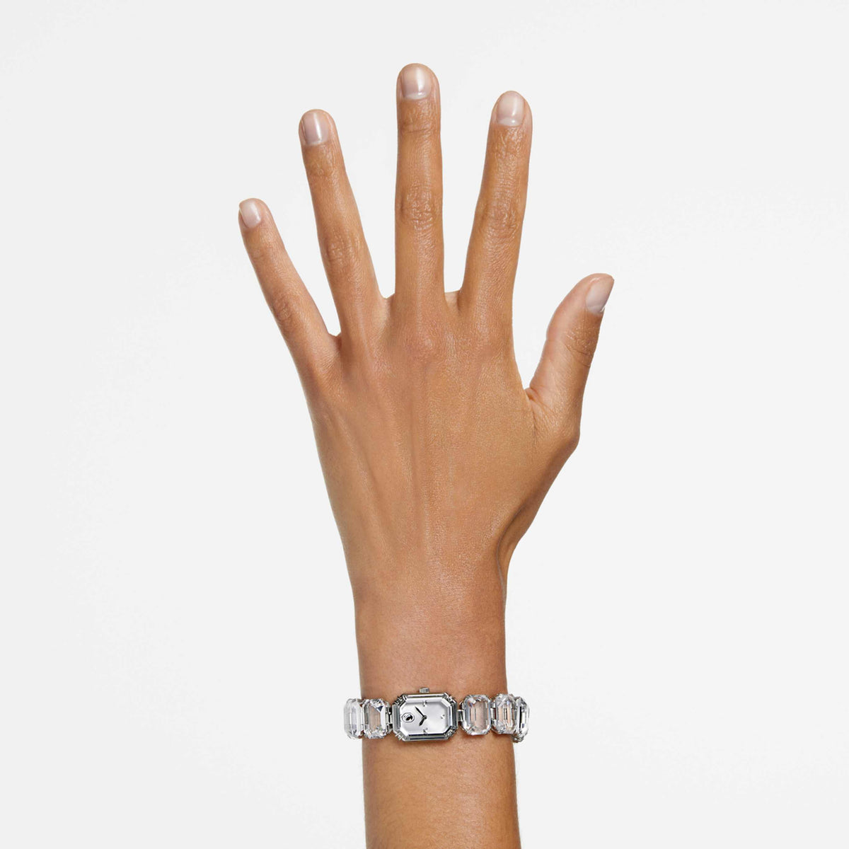 Swarovski Watch Octagon cut bracelet, Brown, Champagne gold-tone finish